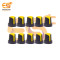 Yellow color Potentiometer knob Rotary switch cap pack of 10pcs